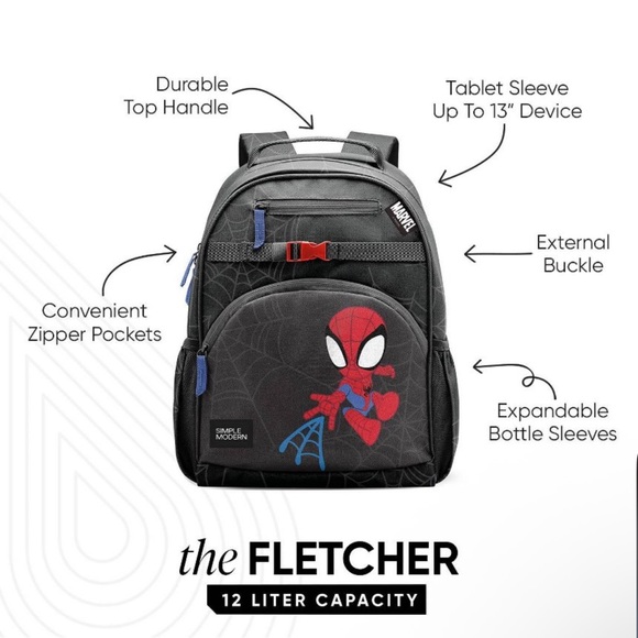 Simple Modern Backpack- Marvel Spider-Man - Picture 2 of 5